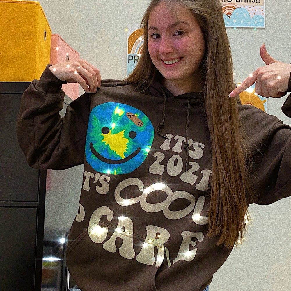 Lonely Ghost “It’s cool to care” hoodie